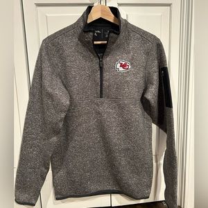 Mens Kansas City Chiefs Antigua Quarter Zip